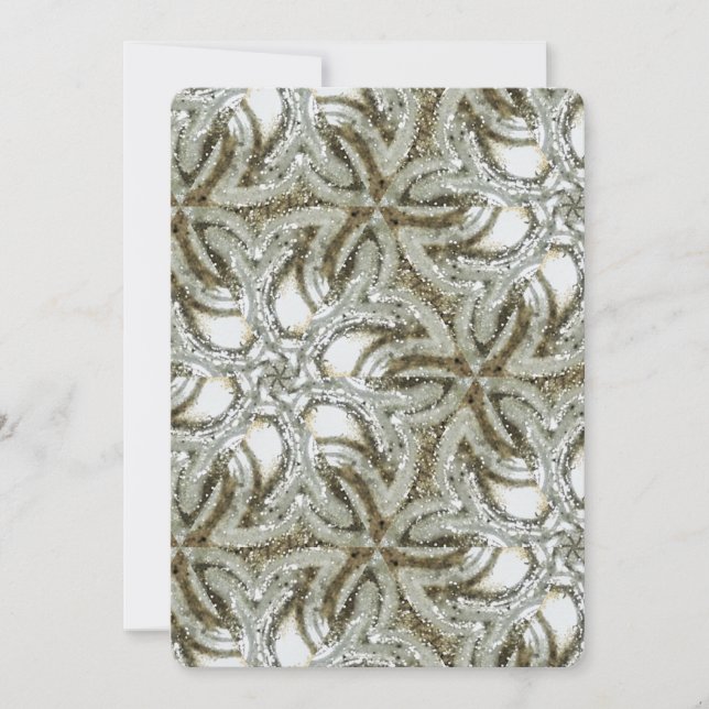 Invitación de boda con textura de mármol vintage (Anverso)