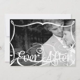 Invitación de boda con tipografía de pizarra para