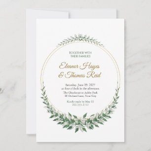 Invitación de boda concéntrica Moonstone