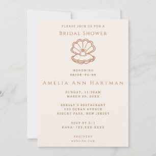 Invitación de Boda Conchas y Campanas de Boda