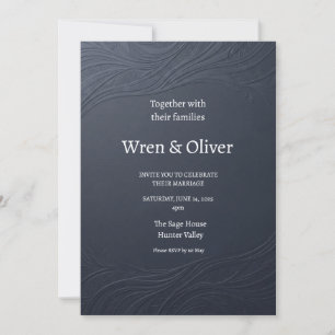Invitación de boda Corona Botánica Escocesa   Thi
