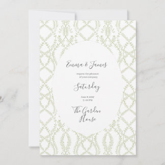 Invitación de boda Cottagecore | Floral de flores