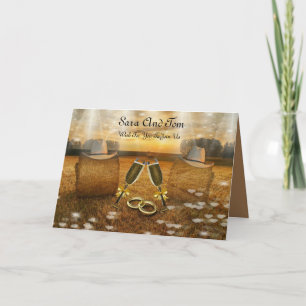 Invitación de boda Country Western