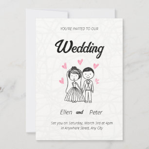 Invitación de boda creativa