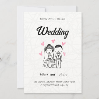 Invitación de boda creativa