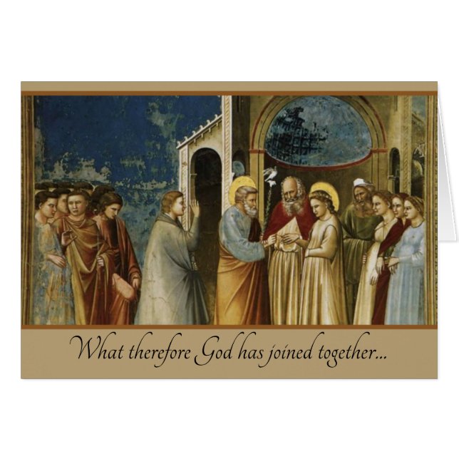 Invitación de boda cristiana católica tradicional (Anverso (Horizontal))