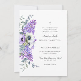 Invitación de Boda Cristiana en un solo Boda