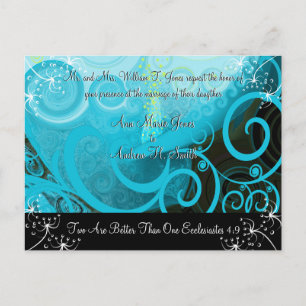 Invitación de boda cristiana lirio de Cala Blueber