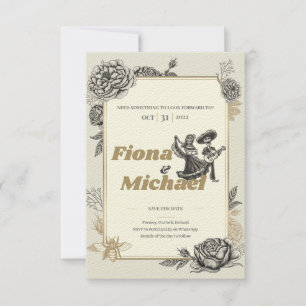 Invitación de Boda Dancing Calaveras