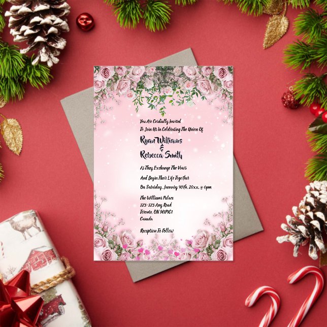 Invitación de Boda de Acrílico Moderna (Insitu (Vacaciones))