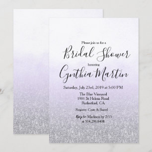 Invitación de boda de acuarela de lavanda
