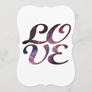 Invitación de boda de amor de astronomía