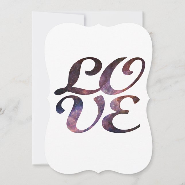 Invitación de boda de amor por la astronomía (Anverso)