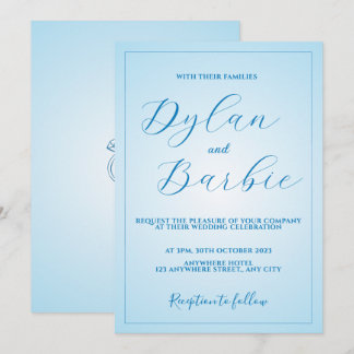 Invitación de boda de anillos minimalistas elegant