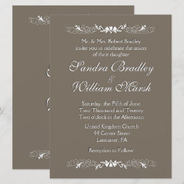 Invitación de boda de arenisca