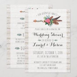 Invitación de Boda de Arquero Bohemio Rústico