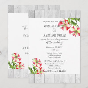 Invitación de boda de bailarina de rosas acuarela