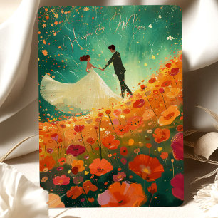 Invitación de Boda de Baile en Prado del Atardecer