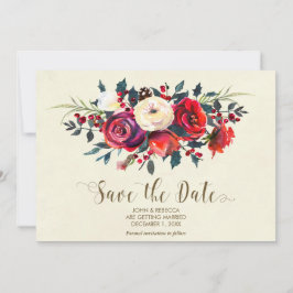 invitación de boda de bayas de invierno para guard
