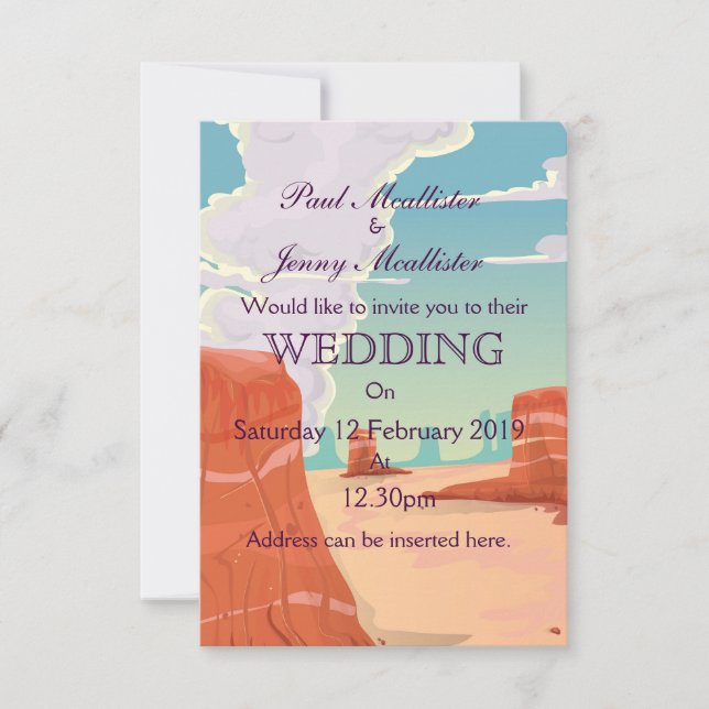 invitación de boda de bebida de Cañón Vintage (Anverso)