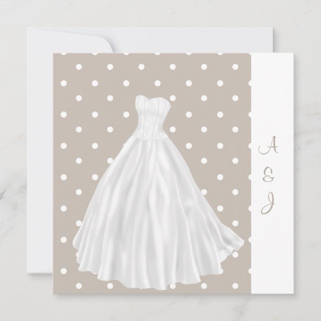 INVITACIÓN DE BODA DE BODA DE BLANCO (Anverso)