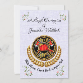 Invitación de Boda de Bombero