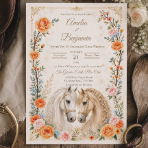 Invitación de Boda de Caballo
