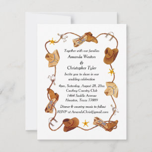 Invitación de boda de campo