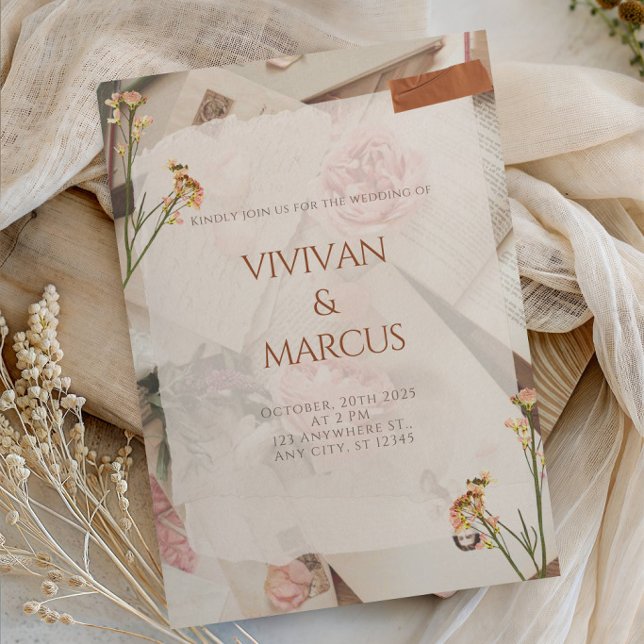 Invitación de boda de campo floral rústico- (Subido por el creador)