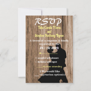 Invitación de boda de carpintero