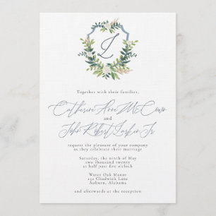 Invitación de boda de Catherine y Bo