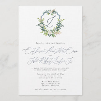 Invitación de boda de Catherine y Bo