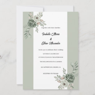 invitación de boda de ceremonia de verano romántic