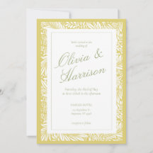 Invitación de Boda de Citrus Elegant Island