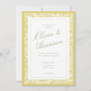 Invitación de Boda de Citrus Elegant Island