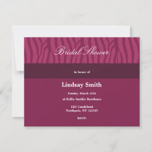 Invitación de boda de clase con frambuesa