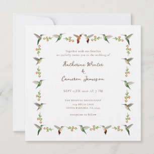 Invitación de Boda de Colibrí