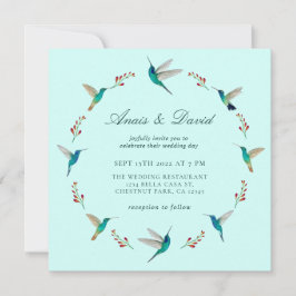 Invitación de Boda de Colibrí
