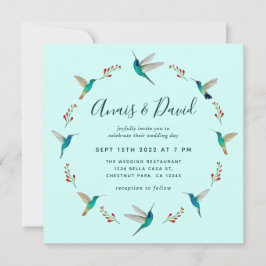 Invitación de Boda de Colibrí