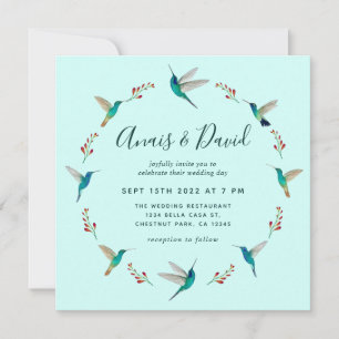 Invitación de Boda de Colibrí