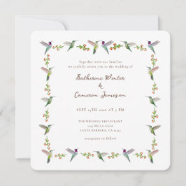 Invitación de boda de Colibrí de Anna