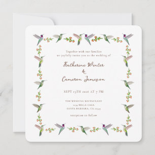 Invitación de boda de Colibrí de Anna