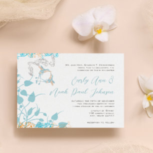 Invitación de boda de colibrí musical
