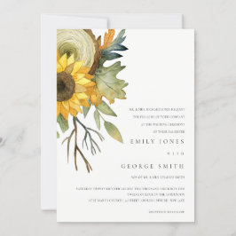 INVITACIÓN DE BODA DE COLOR DE AGUA AMARILLO
