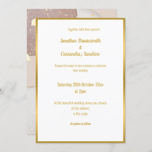 INVITACIÓN DE BODA DE COLOR DE AGUA DE BURBUJA LUX