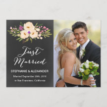 Invitación de Boda de color de agua de cartón aném