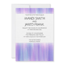 INVITACIÓN DE BODA DE COLOR DE AGUA PURPLE Y PURPL