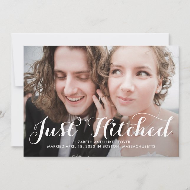 Invitación de Boda de color modificable con puntas (Anverso)