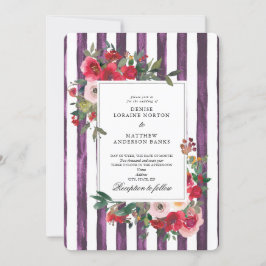 Invitación de boda de color Plum Perfect