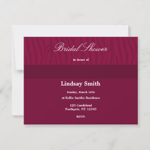 Invitación de boda de color rojo intenso